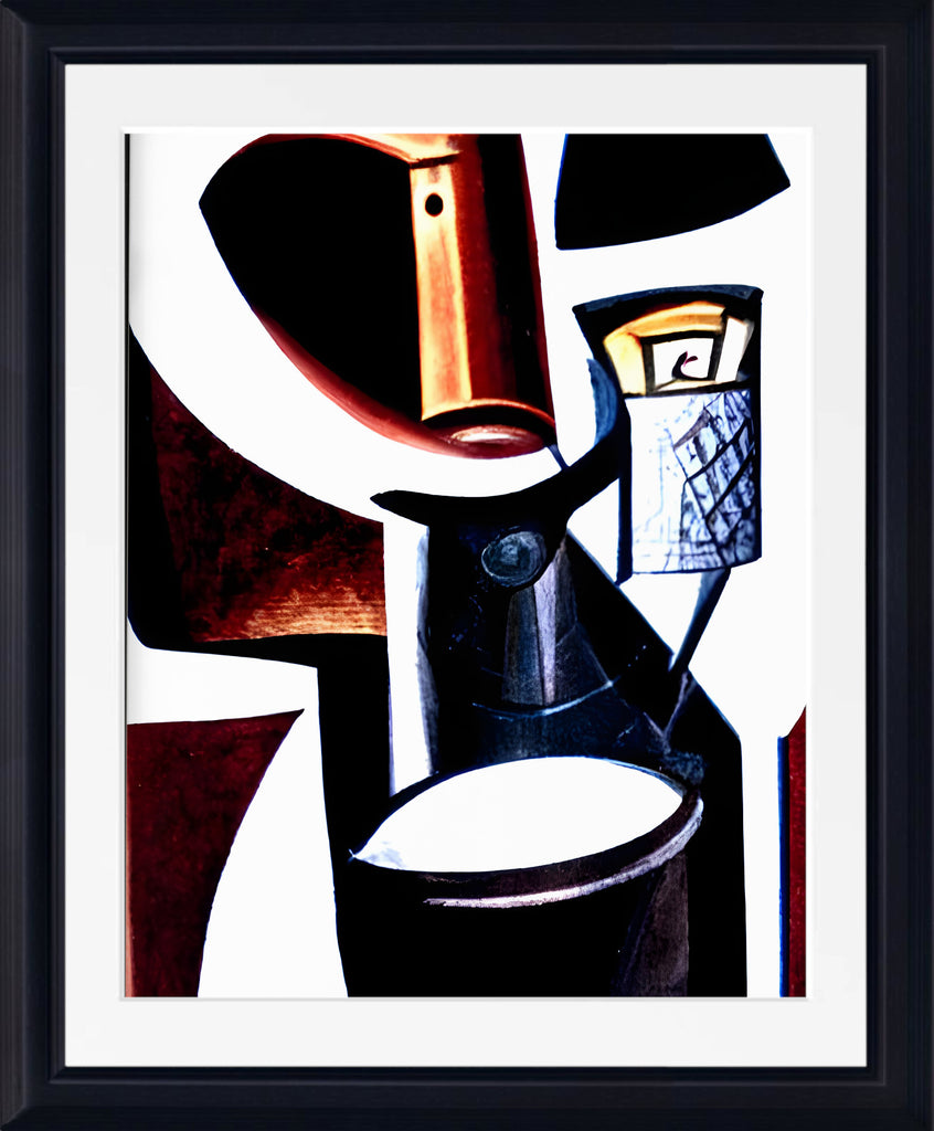 Coffee Grinder, Abstract Print Framed Wall Art