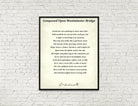 Composed Upon Westminster Bridge, Poem by William Wordsworth, Typography Print