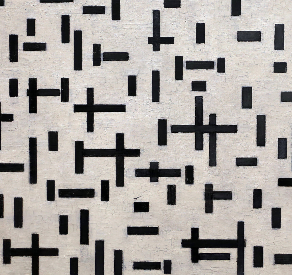 Piet Mondrian Abstract Fine Art Print, Composition Lines