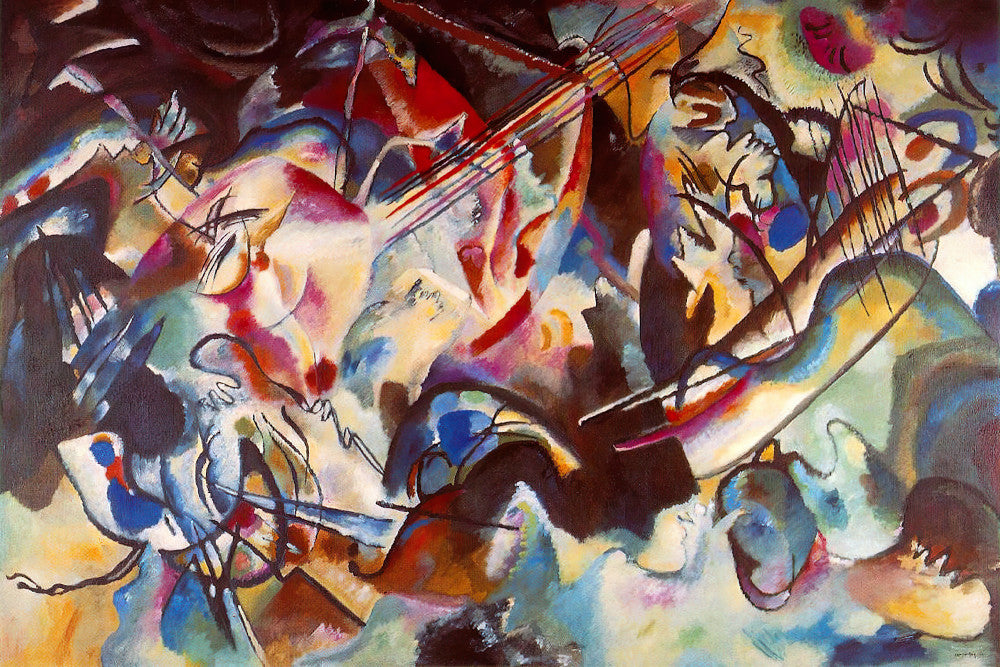 Wassily Kandinsky Abstract Framed Art Print, Composition VI