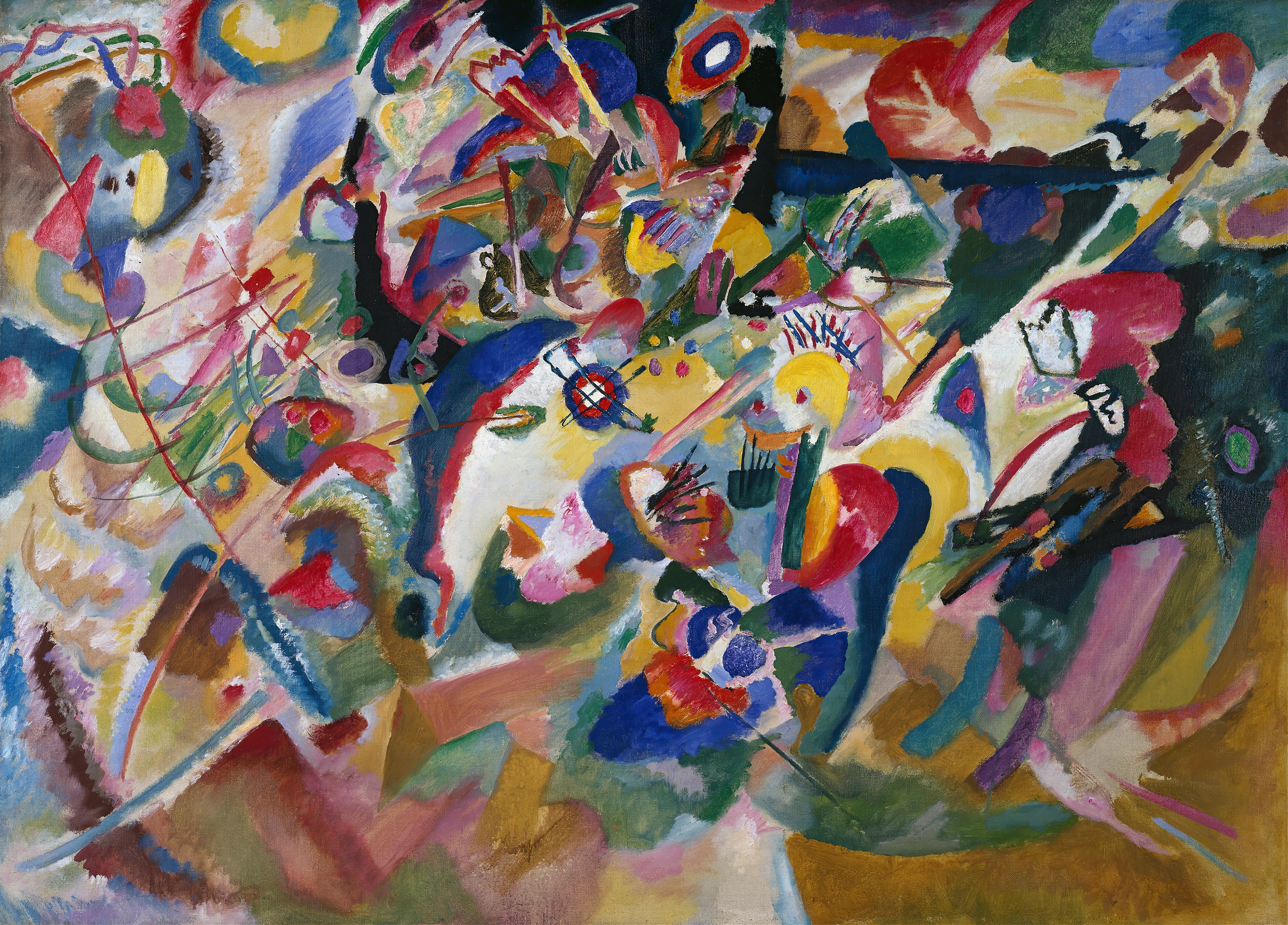 Wassily Kandinsky Abstract Framed Art Print, Composition VII