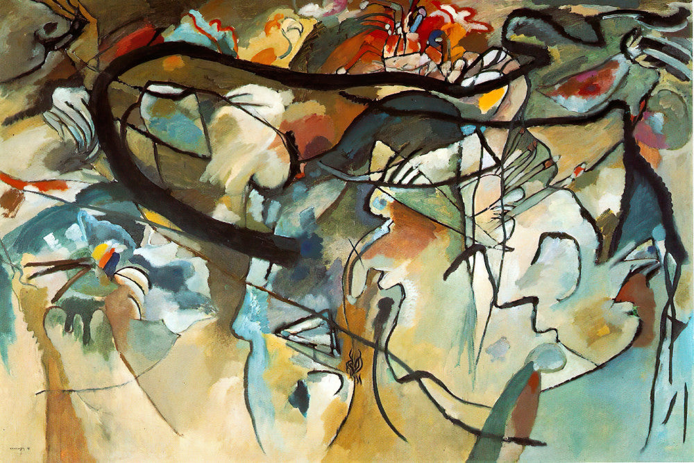 Wassily Kandinsky Abstract Framed Art Print, Composition V