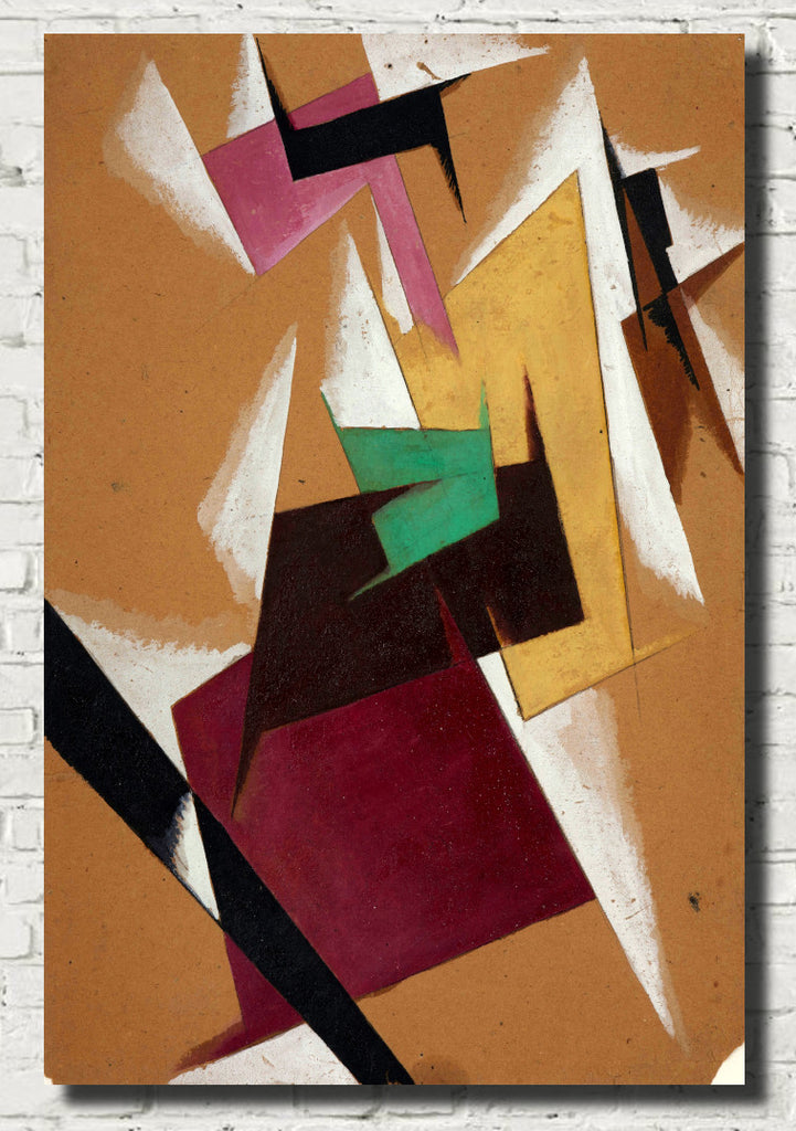 Lyubov Popova Abstract Fine Art Print, Geometric Composition