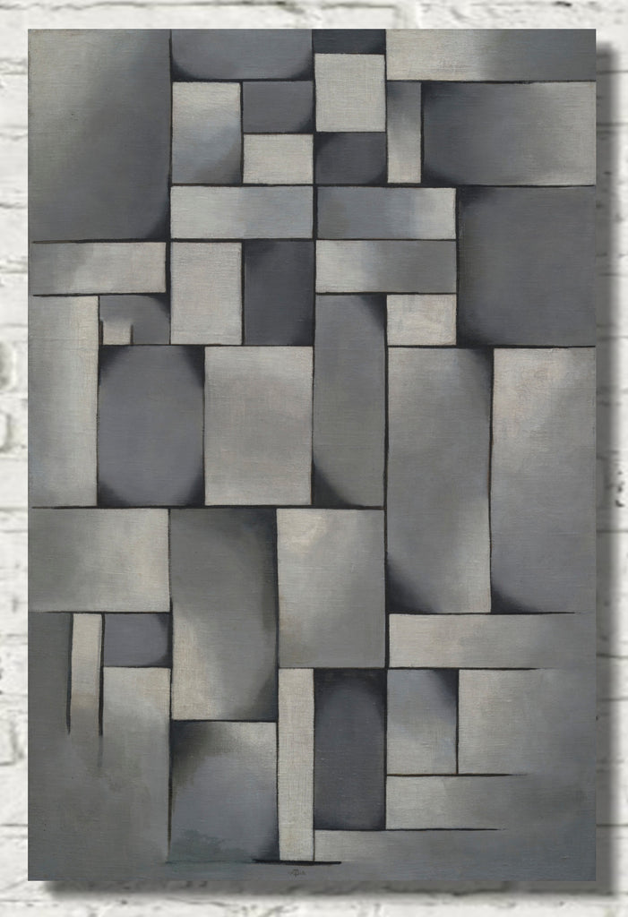 Abstract Composition in Gray, Theo van Doesburg