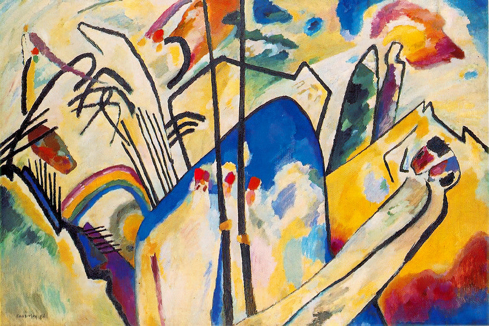 Wassily Kandinsky Abstract Framed Art Print, Composition IV