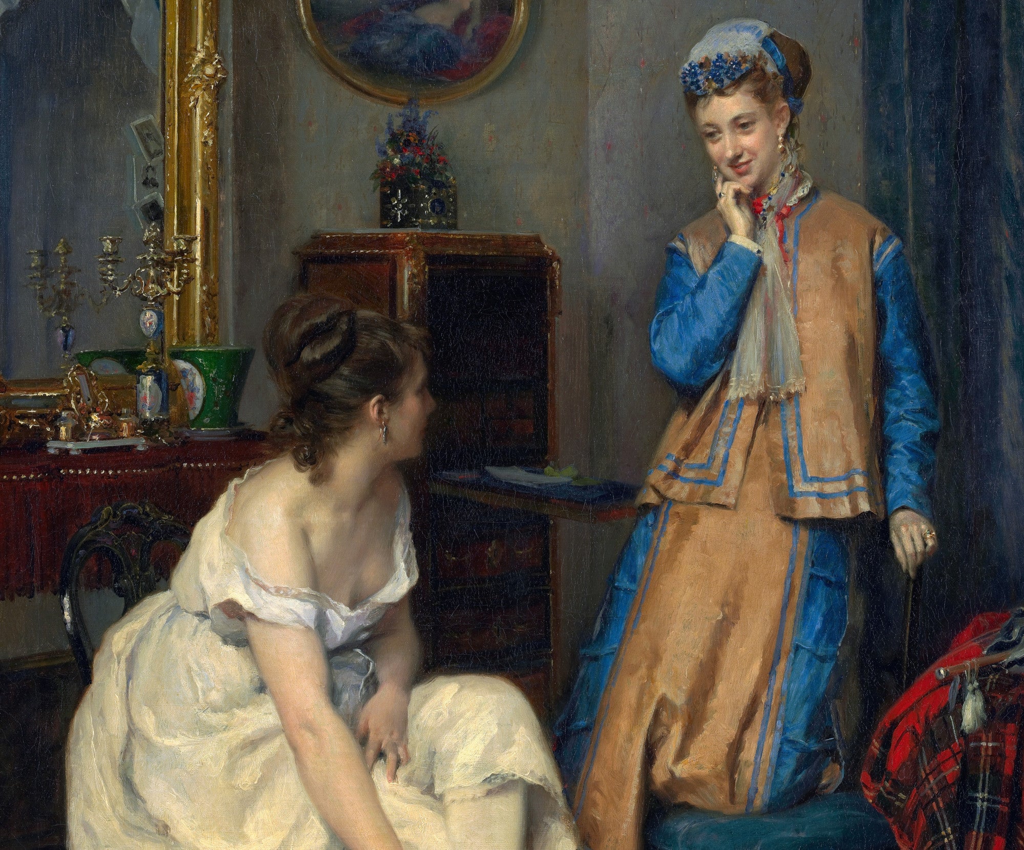 Confidences, Raimundo de Madrazo y Garreta Fine Art Print