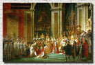 Jacques-Louis David Fine Art Print : Coronation of Emperor Napoleon I and Coronation of the Empress Josephine in Notre-Dame de Paris, December 2, 1804