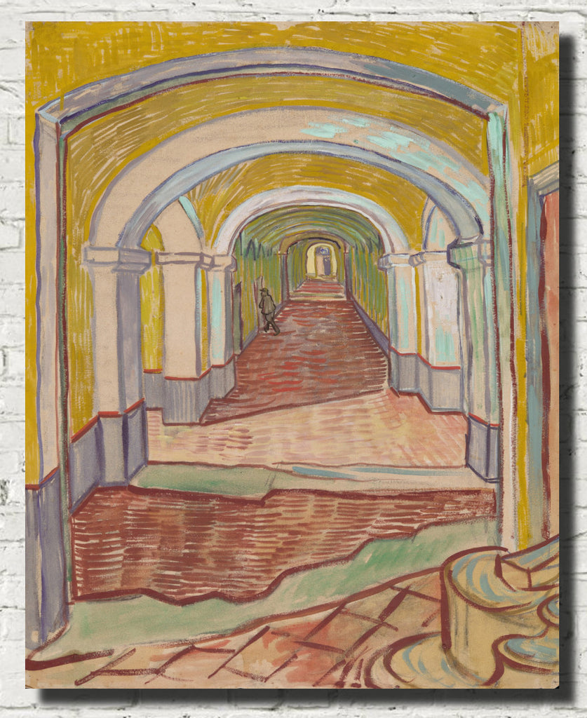 Corridor in the Asylum, Vincent Van Gogh Fine Art Print