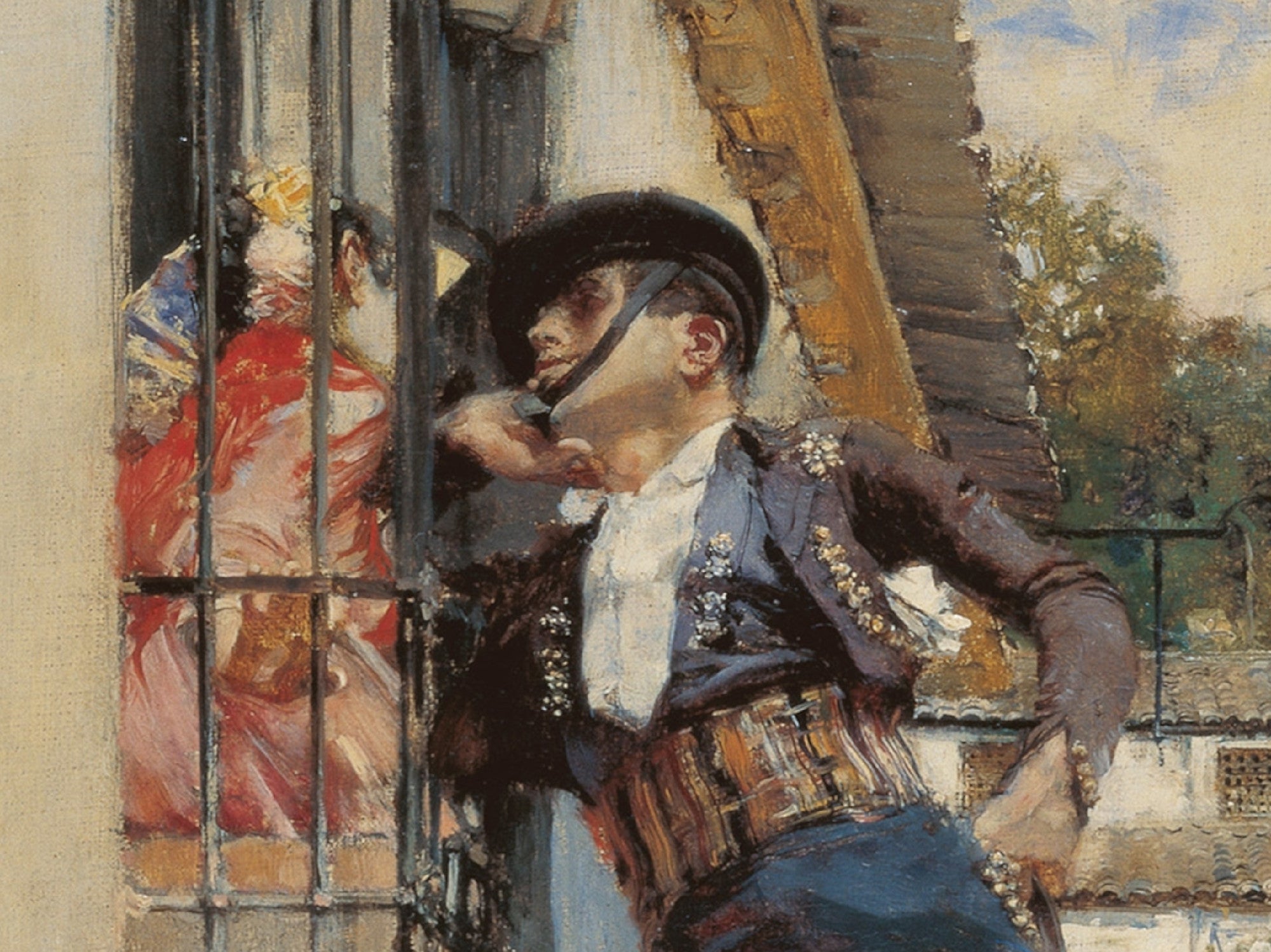  Courting Spanish Style, José García Ramos Fine Art Print