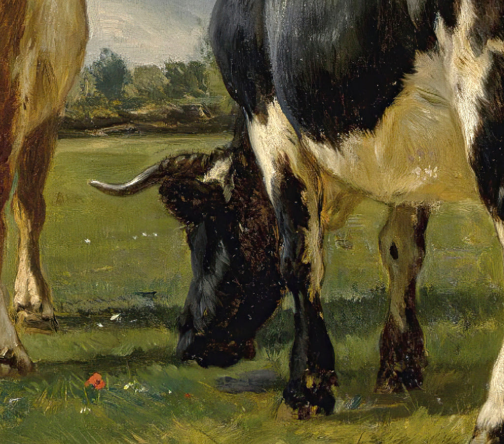 Cows In A Pasture, Constant Troyon Fine Art Print