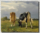 Cows In A Pasture, Constant Troyon Fine Art Print