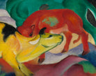 Franz Marc Abstract Fine Art Print, Cows, Yellow red green