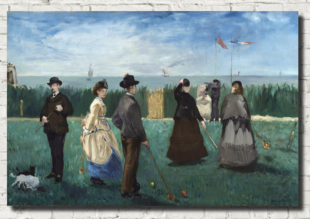 Édouard Manet, French Fine Art Print : Croquet at Boulogne