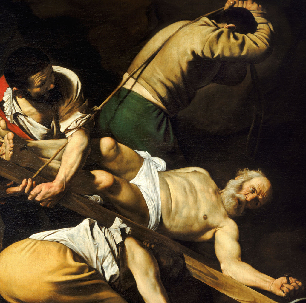 Caravaggio Baroque Fine Art Print, Crucifixion of Saint Peter