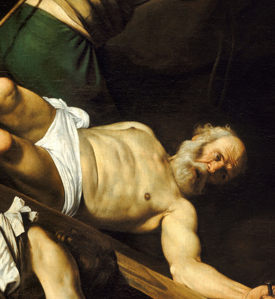 Caravaggio Baroque Fine Art Print, Crucifixion of Saint Peter