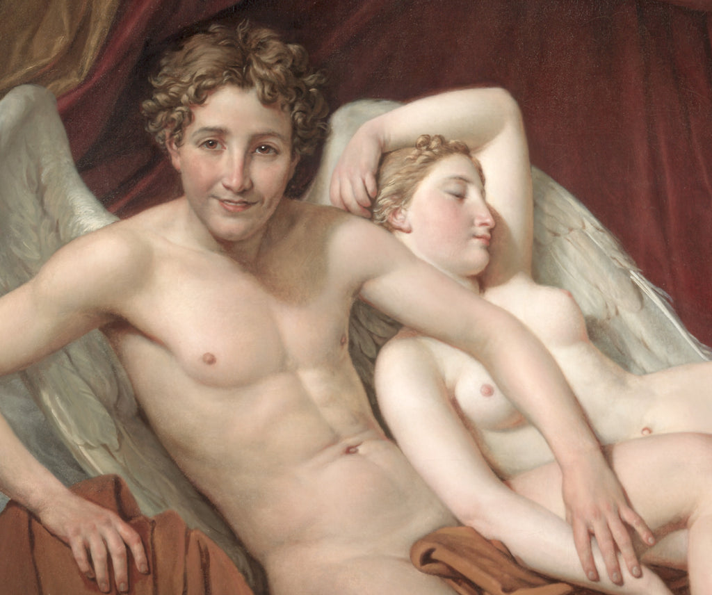 Jacques-Louis David Fine Art Print, Cupid and Psyche