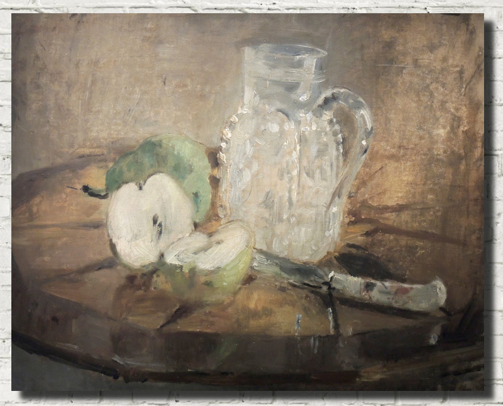 Berthe Morisot, French Fine Art Print : Cut Apple and Pitcher