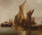 Jan van de Cappelle Fine Art Print, A State Yacht and Other Craft in Calm Water