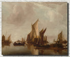 Jan van de Cappelle Fine Art Print, A State Yacht and Other Craft in Calm Water