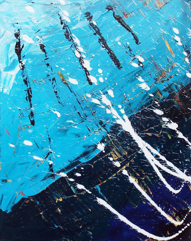 Original Painting James Lucas, Sea Storm Abstract