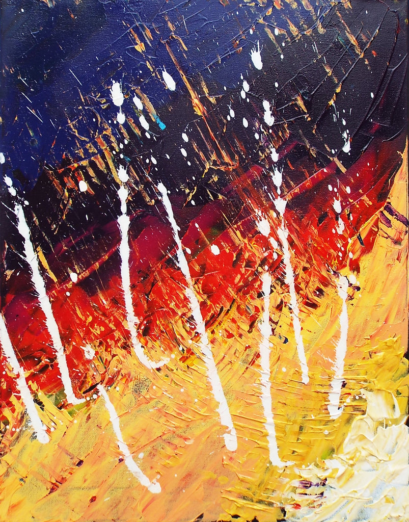 Original Painting James Lucas, Primeval Storm Abstract