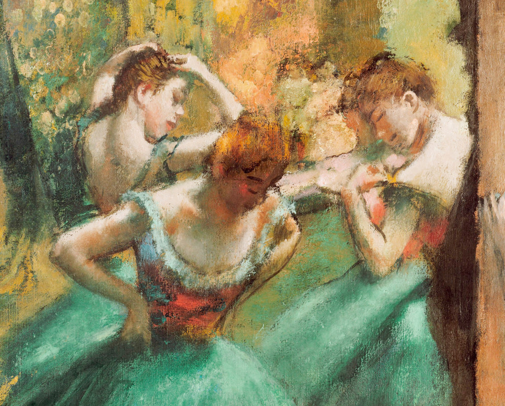 Edgar Degas, Fine Art Print : Dancers, Pink and Green