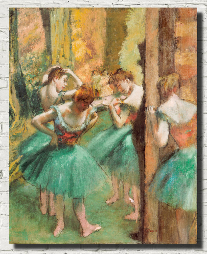 Edgar Degas, Fine Art Print : Dancers, Pink and Green
