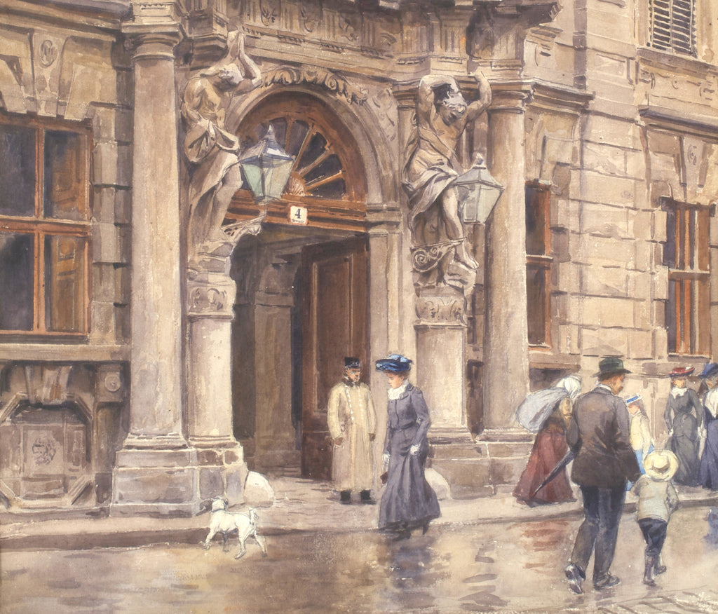 The Portal of Palais Kinsky, Vienna, Ernst Graner Fine Art Print