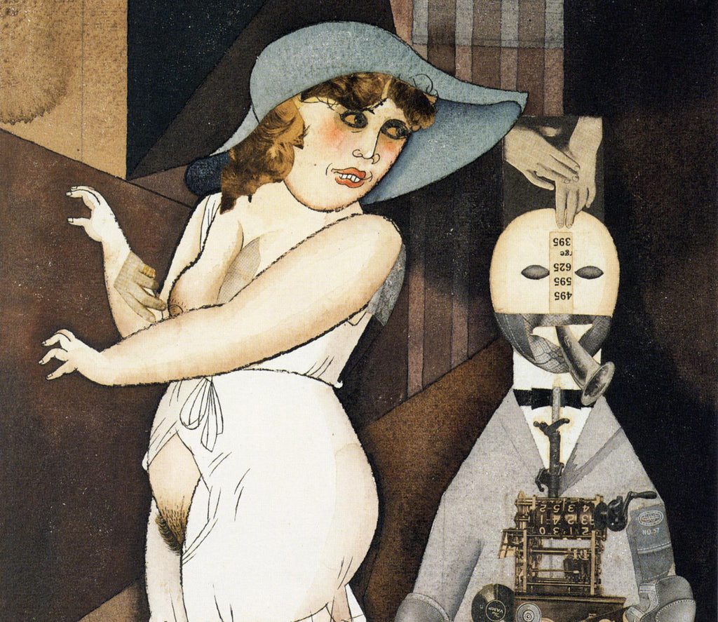 George Grosz Fine Art Print, Daum marries her pedantic automaton 