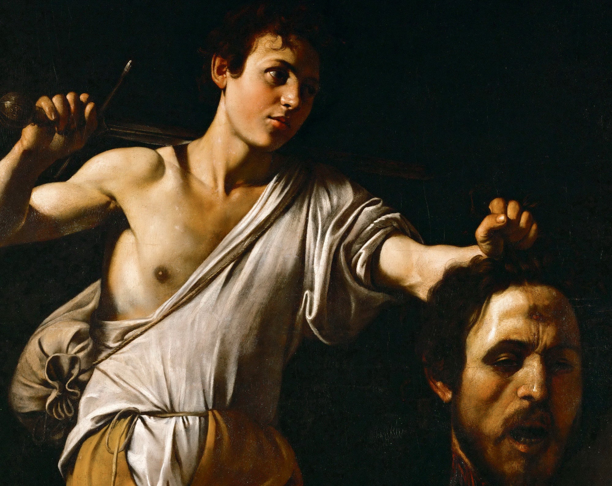 Caravaggio Baroque Fine Art Print, David with the Head of Goliath