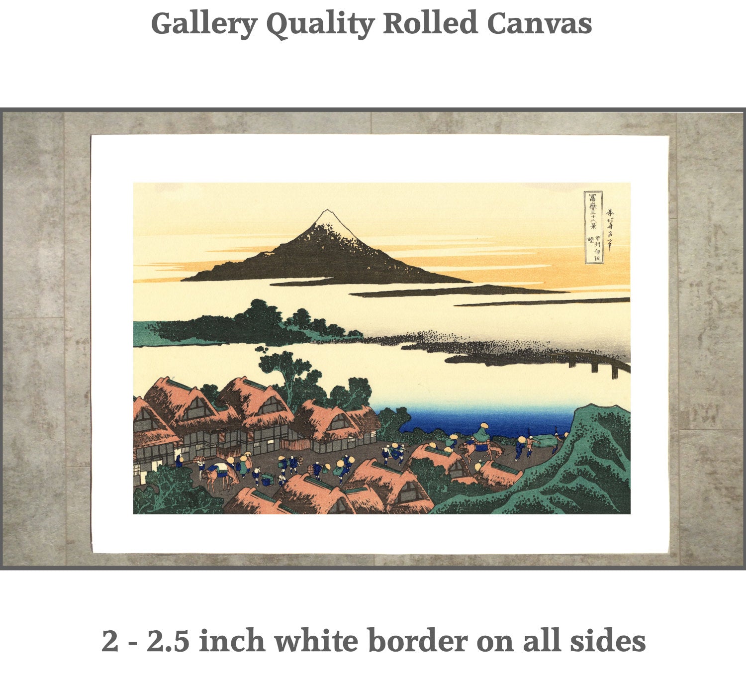 36 Views of Mount Fuji, Dawn at Isawa, Katsushika Hokusai, Japanese Print