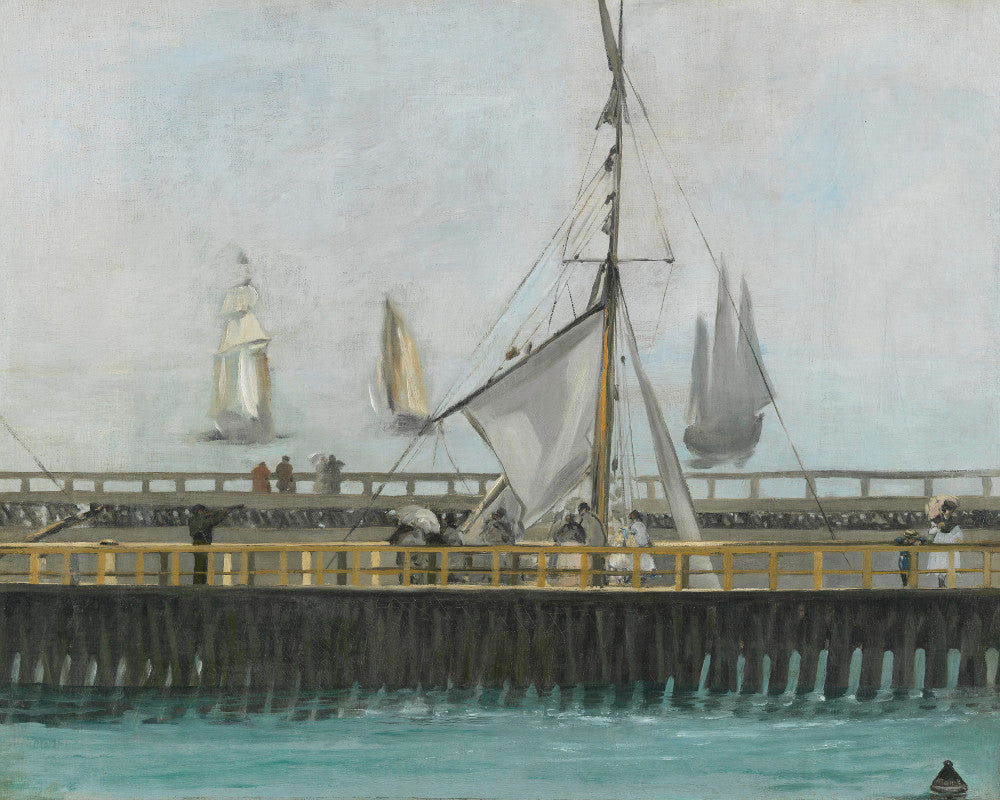 Édouard Manet, French Fine Art Print : Boulogne Sur Mer Pier