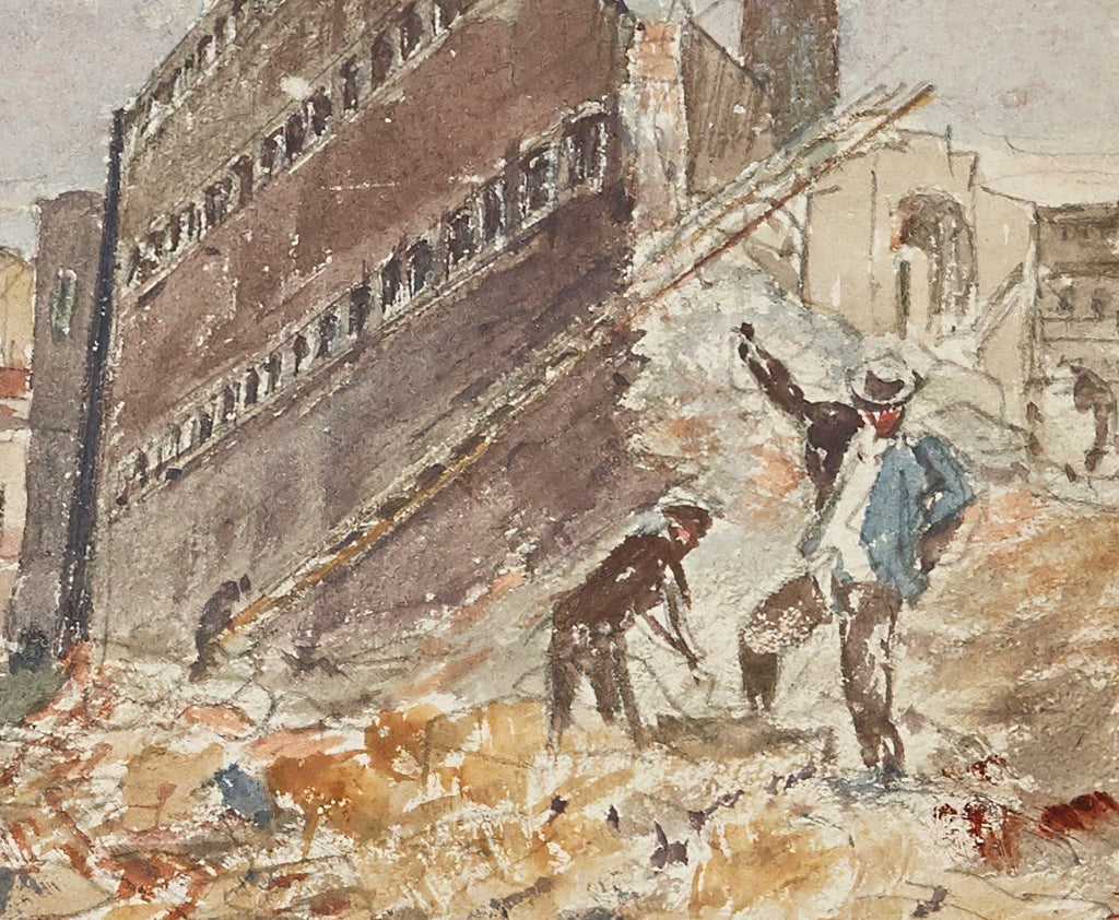 Frederic Anatole Houbron Fine Art Print, Demolition of Mazas prison
