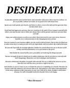 Desiderata by Max Ehrmann, Typography Print