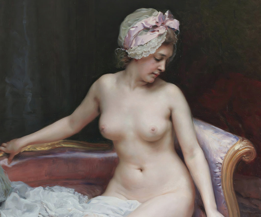 After the Bath, Nude Woman, Raimundo de Madrazo y Garreta Fine Art Print