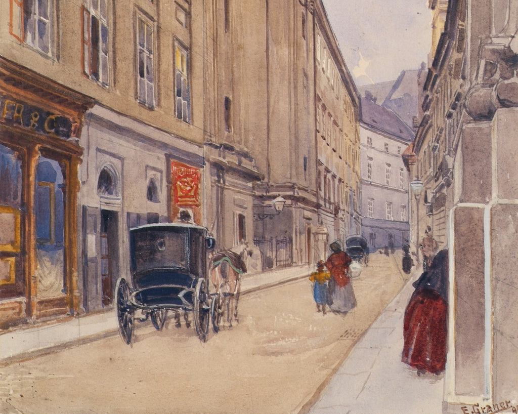The Dorotheergasse In Vienna With The Old Pawnshop, Ernst Graner Fine Art Print