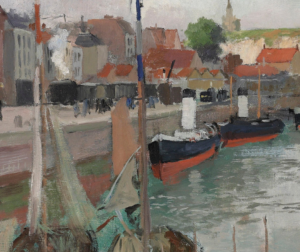 Dieppe Harbour, Frits Thaulow Fine Art Print