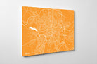 Dijon City Street Map Print Feature Wall Art Poster