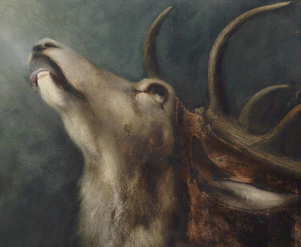 Karl Wilhelm Diefenbach Fine Art Print, Dying Deer