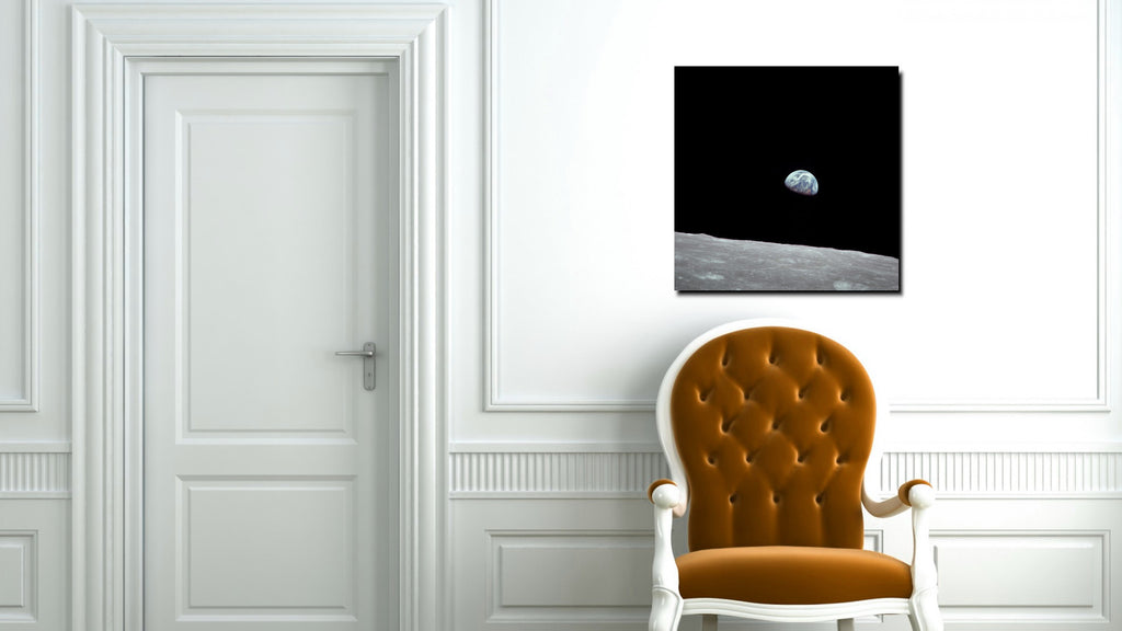 Photographic Art Print, Earth From The Moon