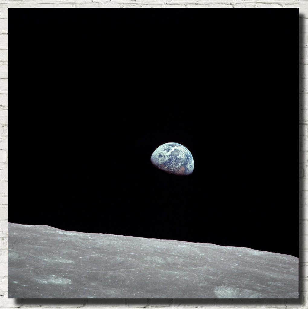 Photographic Art Print, Earth From The Moon