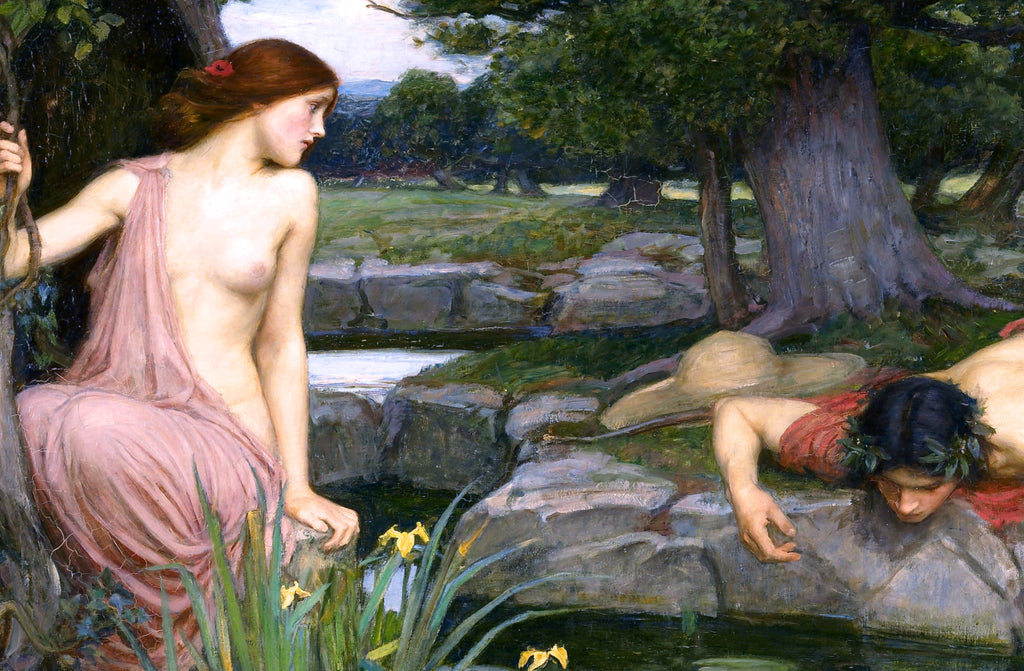 John William Waterhouse Fine Art Print, Echo and Narcissus