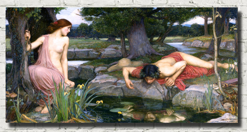 John William Waterhouse Fine Art Print, Echo and Narcissus