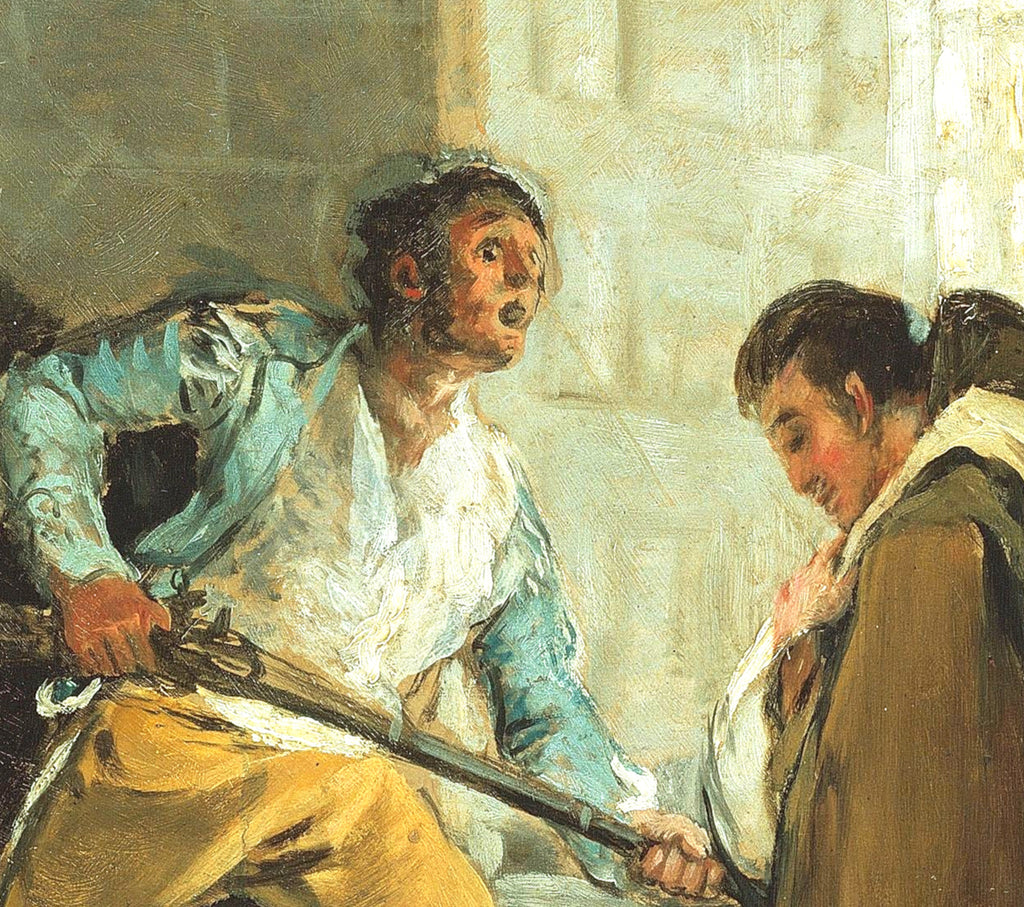 Francisco Goya Fine Art Print, Bullfight, El Maragato Threatens Friar Pedro de Zaldivia with his gun