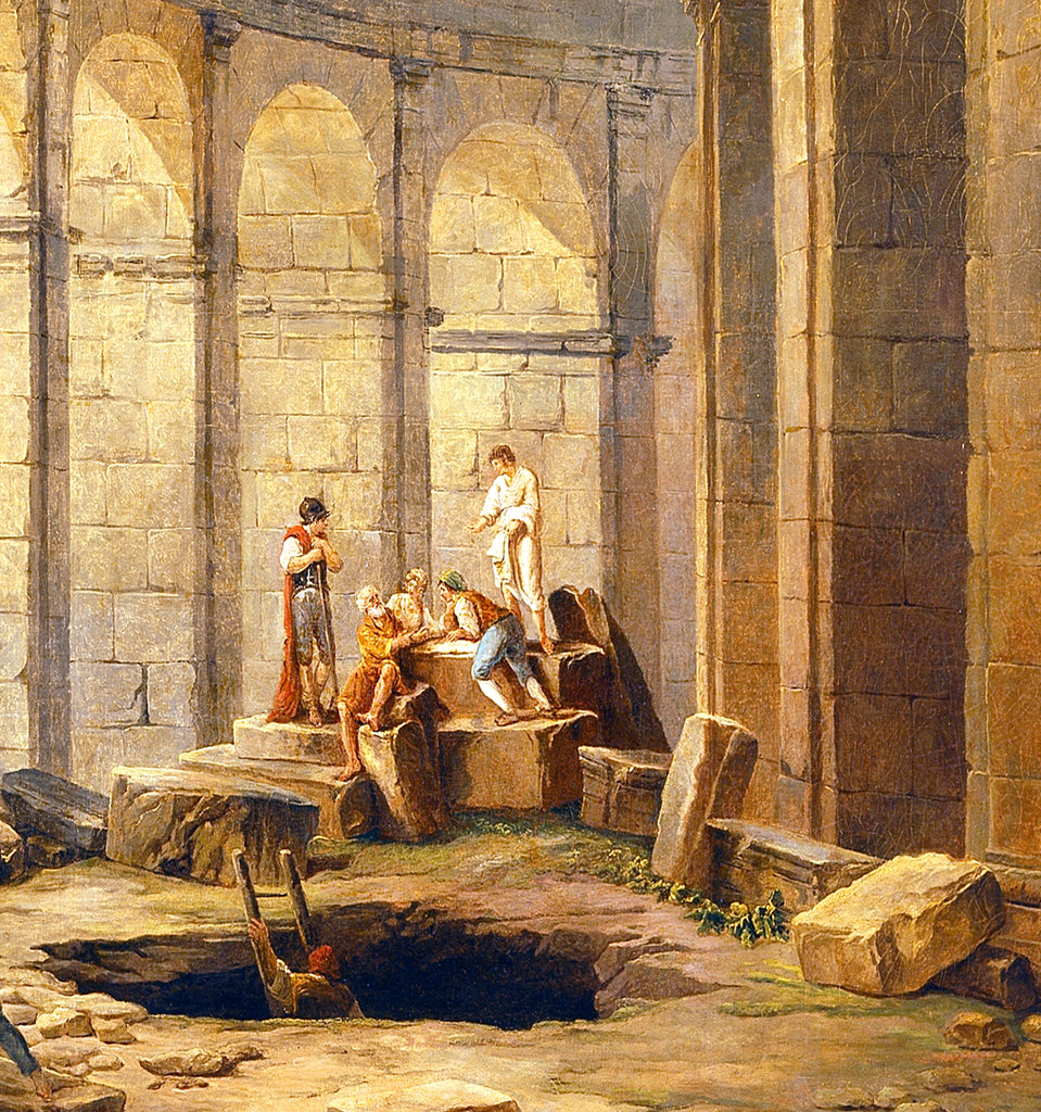 Hubert Robert Fine Art Print, Colosseum of Rome