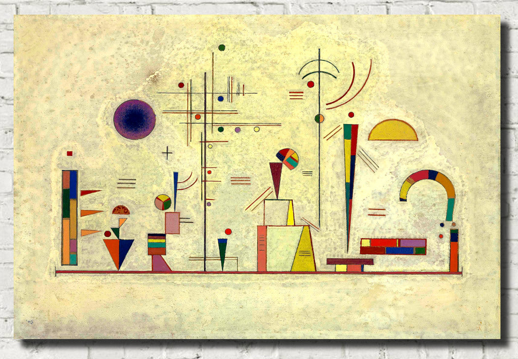 Wassily Kandinsky Fine Art Print, Serious Fun Abstract