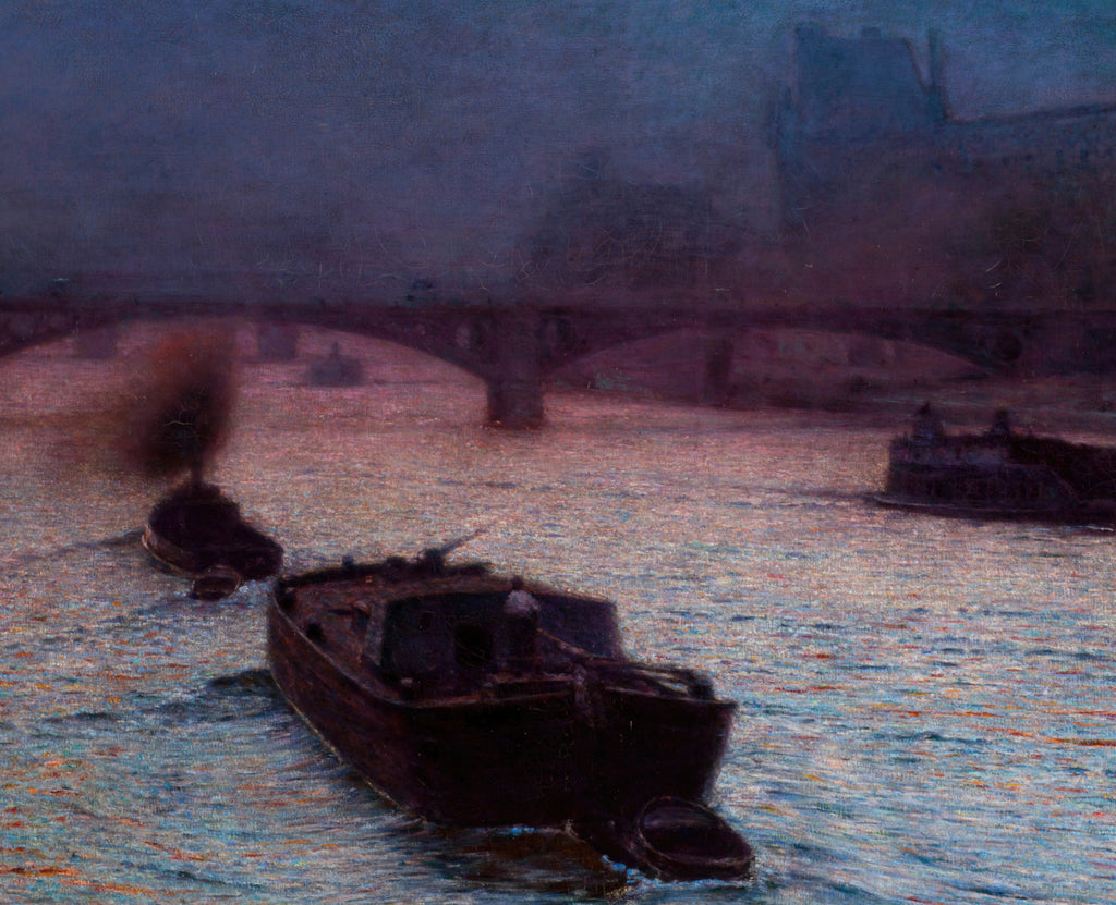 Evening on the Seine, Aleksander Gierymski Fine Art Print