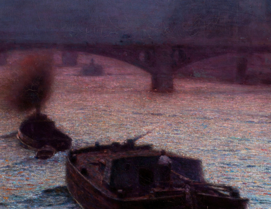 Evening on the Seine, Aleksander Gierymski Fine Art Print