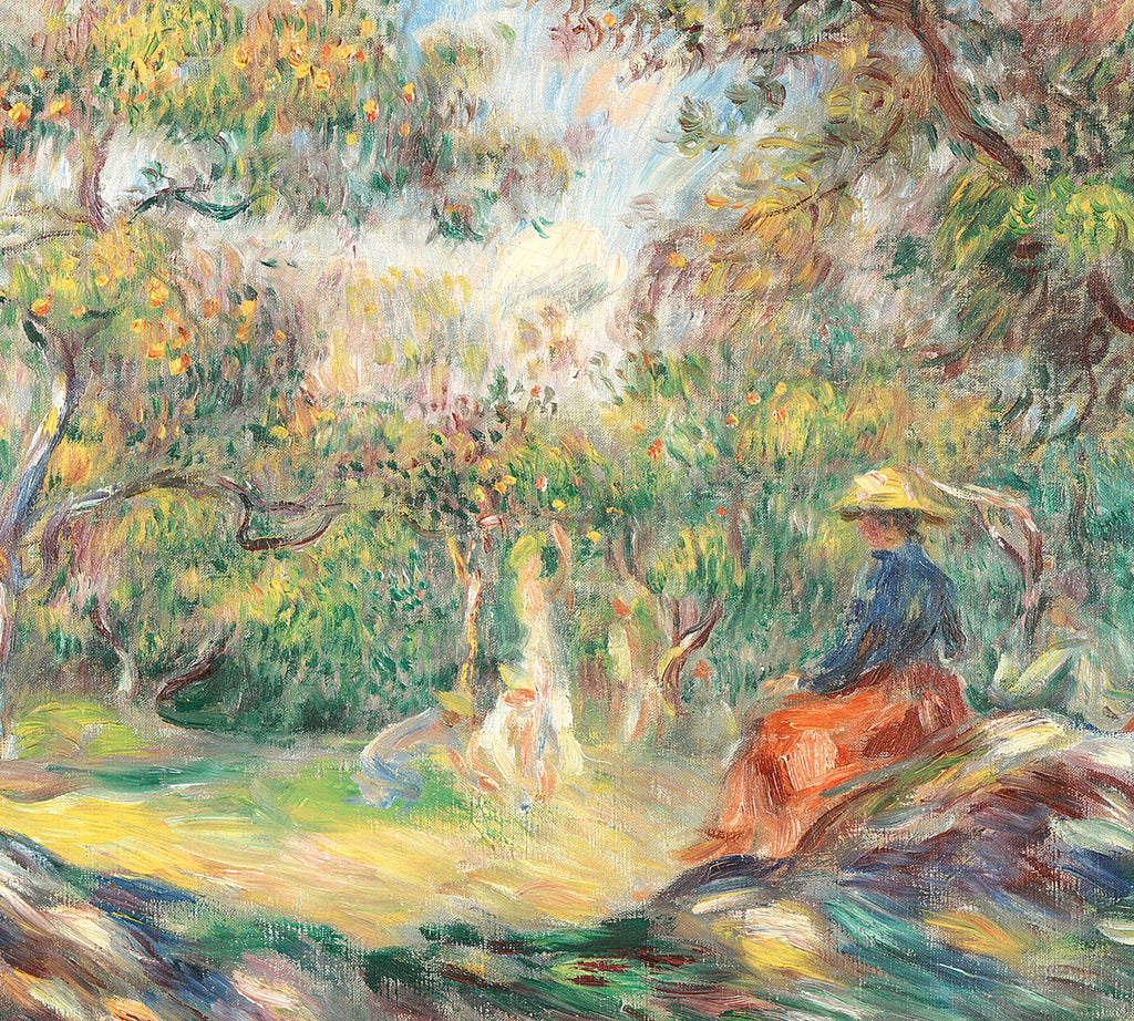 Renoir, Impressionist Fine Art Print, Woman in a Landscape