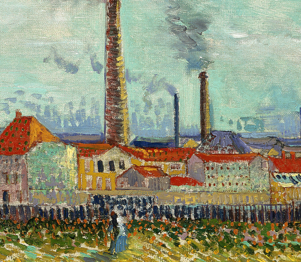 Factories at Clichy, Vincent Van Gogh Fine Art Print